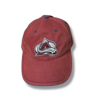 NHL Colorado Avalanche Baseball Hat Logo Athletic Embroidered Hockey One Size